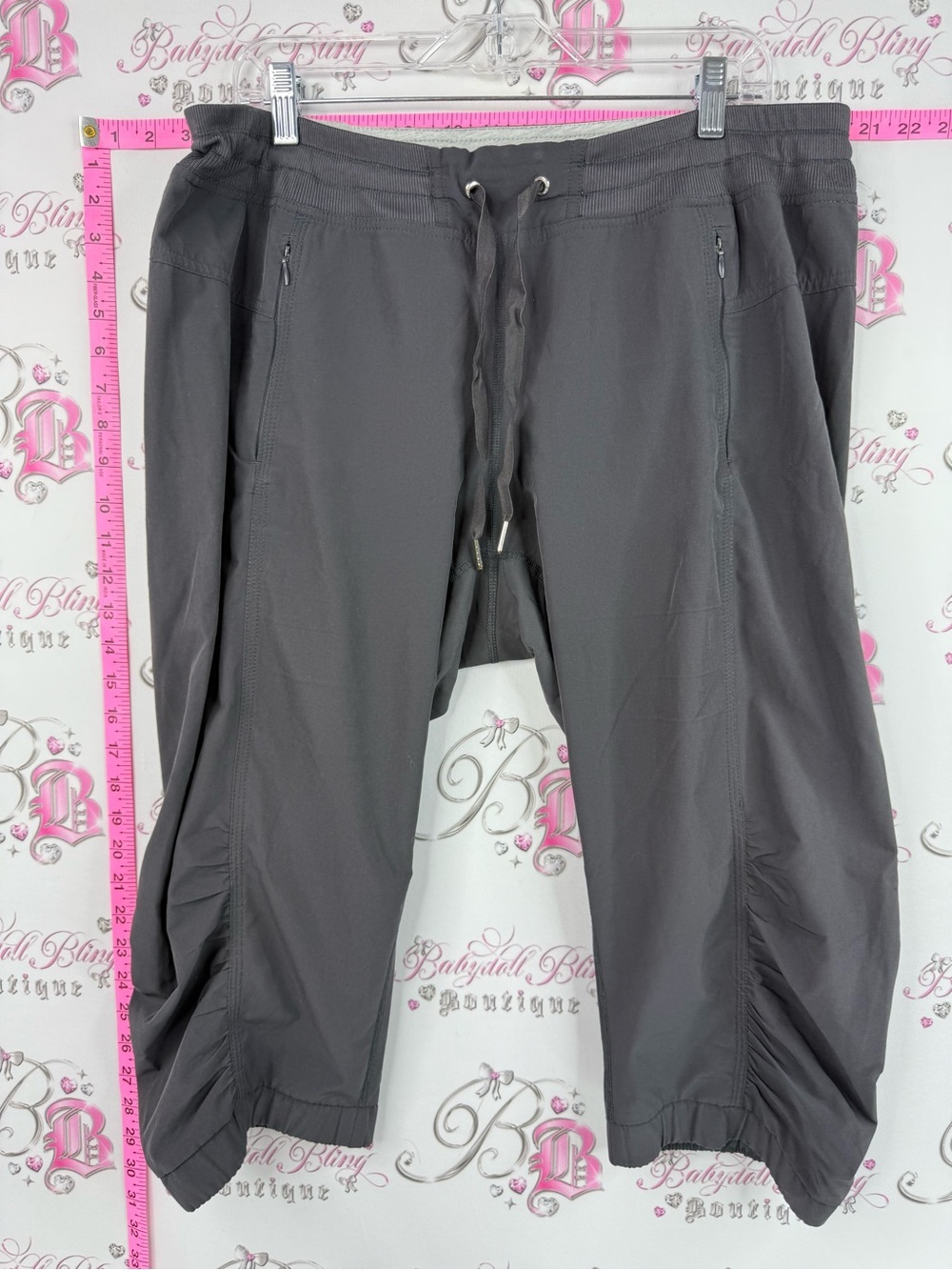 Calvin Klein Performance capri dry Gray Drawstring Capris